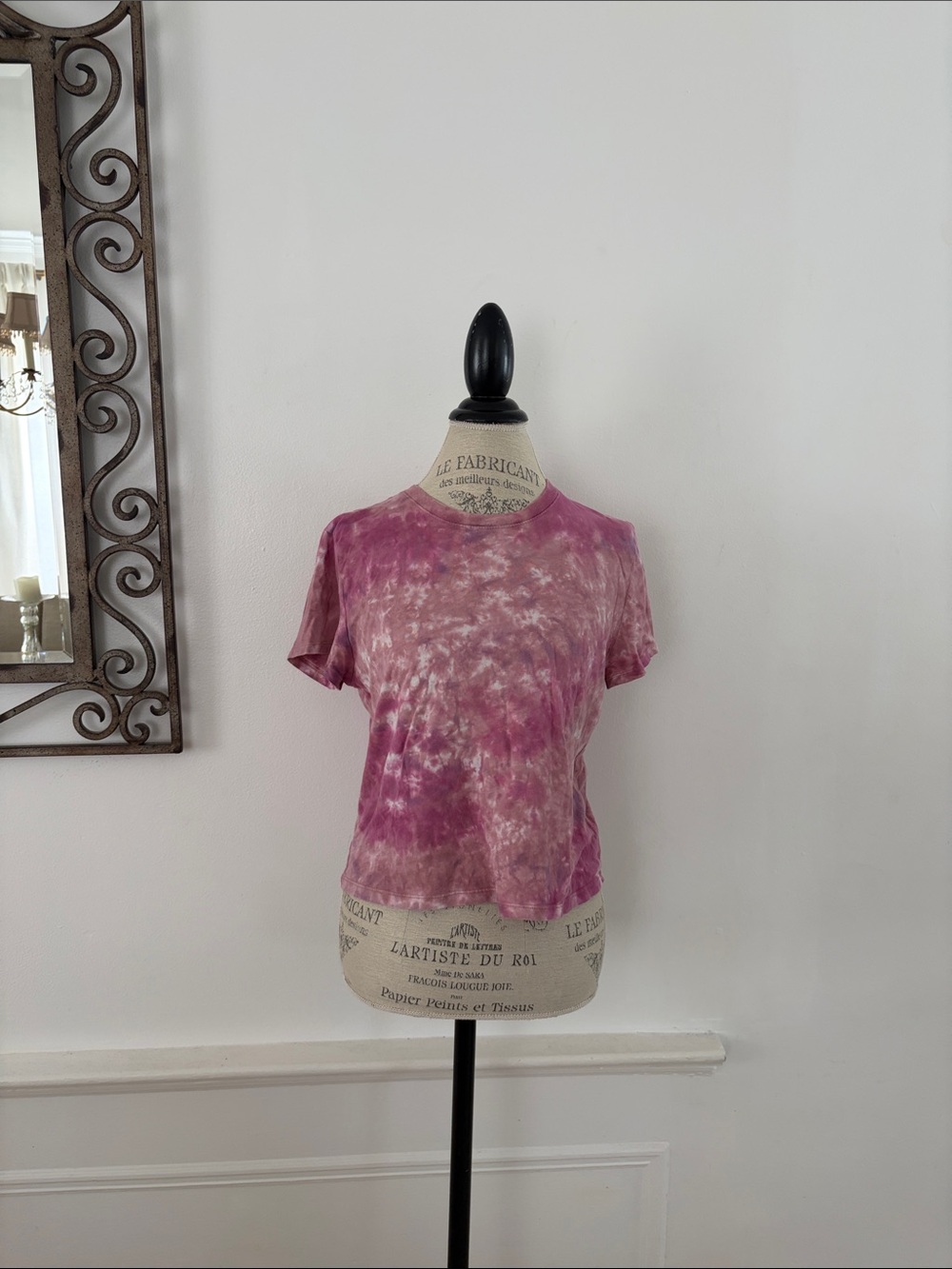 wild fable Pink Tie-Dye Short Sleeve Tee